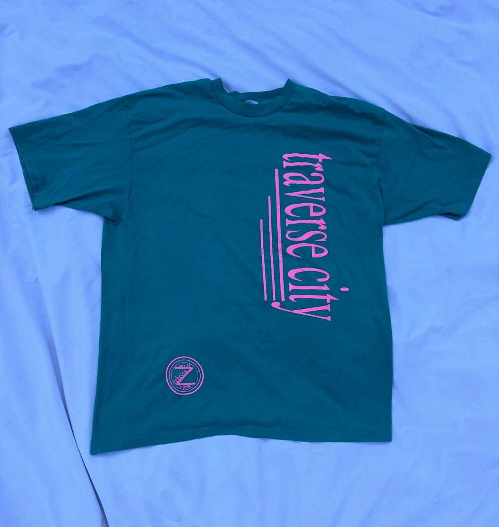 Vintage Single Stitch 1989 Rebecca Traverse City Hanes‎ Fifty-Fifty T-Shirt